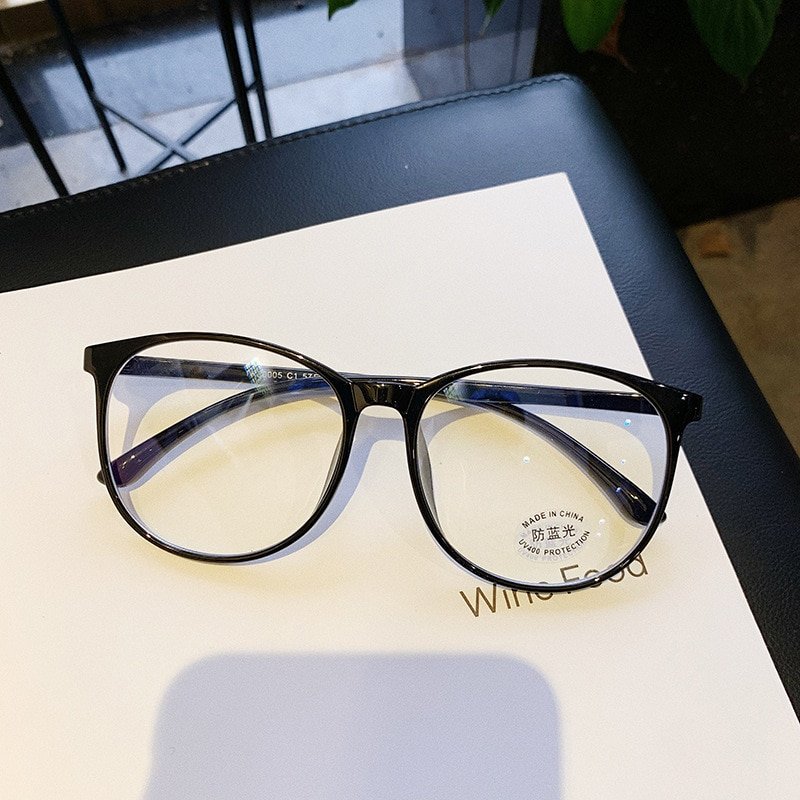 Transparent Anti Blue Light Rounded Glasses Transparent Anti Blue Light Rounded Glasses