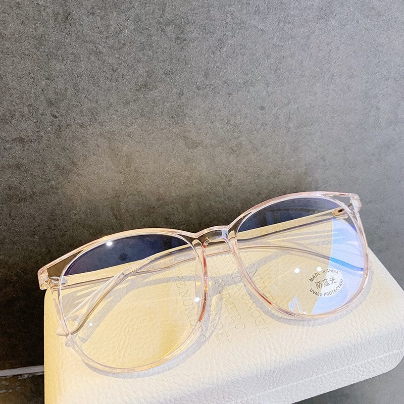 Transparent Anti Blue Light Rounded Glasses Transparent Anti Blue Light Rounded Glasses
